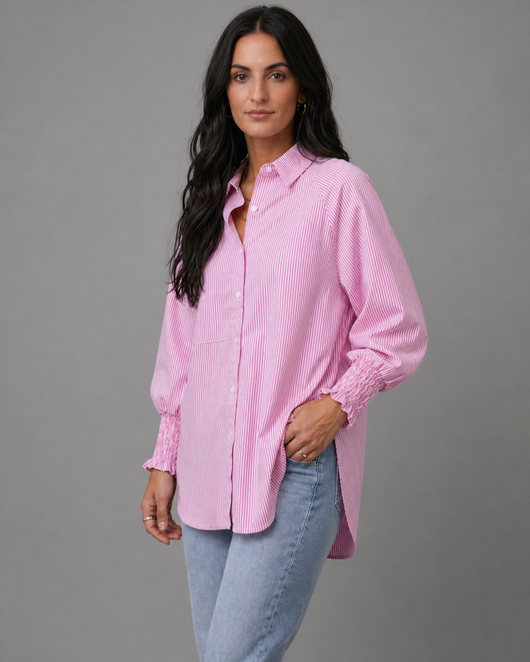 Bubble Pocket Button Down