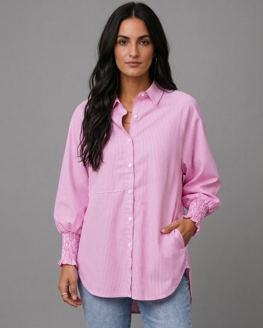 Bubble Pocket Button Down