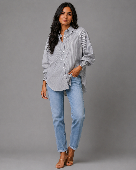 Bubble Pocket Button Down